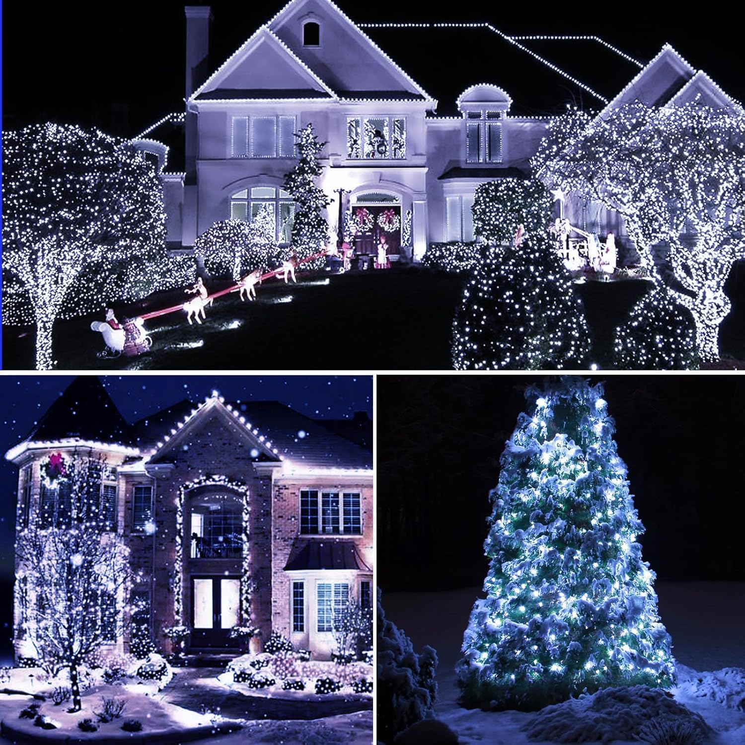 Peasur Luci Solari Esterno 12M 120 LED, 6 Pezzi - immagine 6