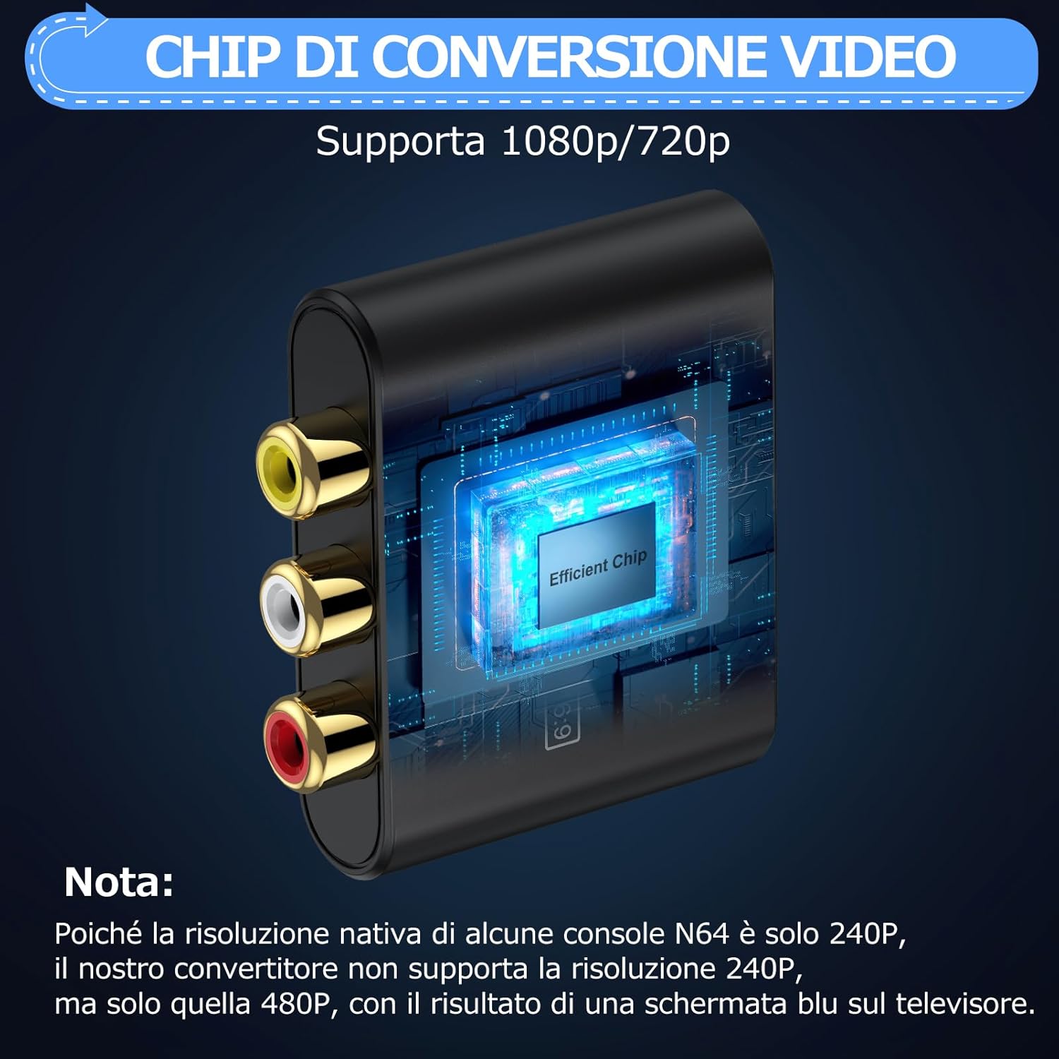 Camway Convertitore da AV a HDMI - immagine 3