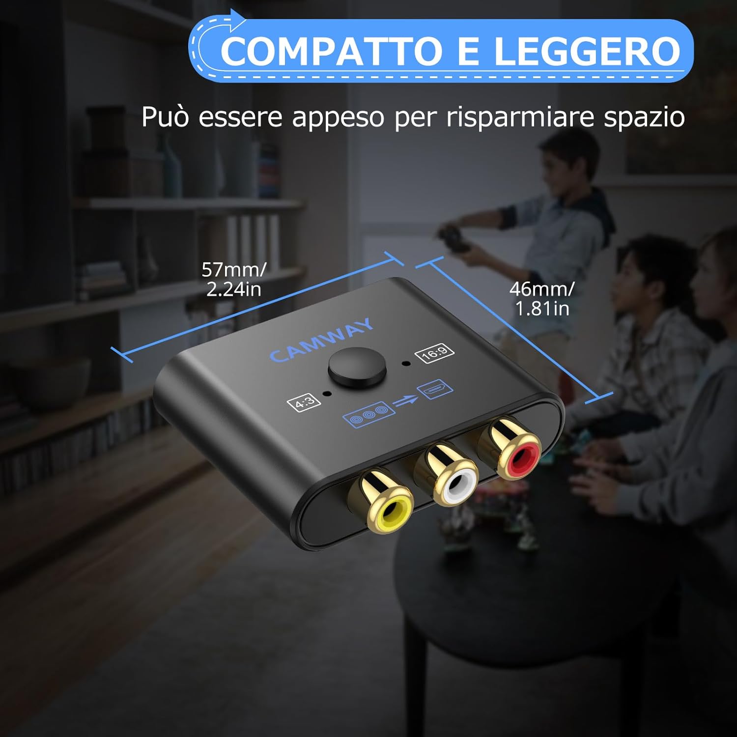 Camway Convertitore da AV a HDMI - immagine 5