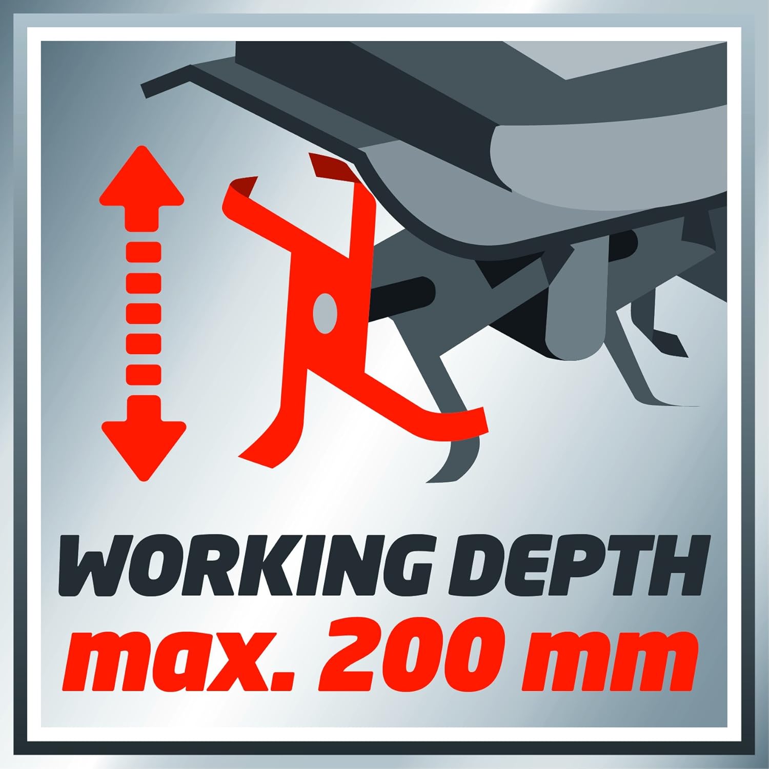 Einhell GC-RT 7530 Zappatrice Elettrica, Rosso Nero - immagine 4