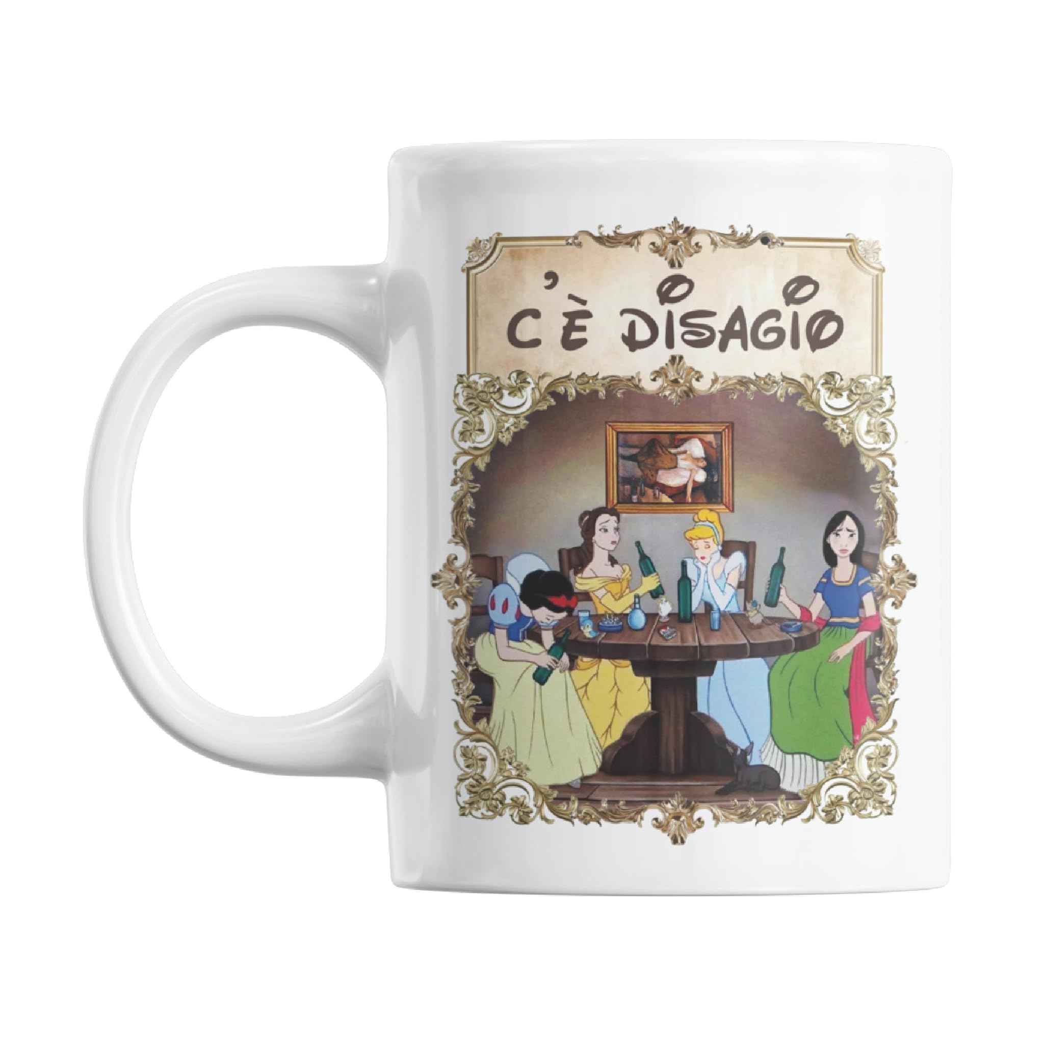 Gesar Tazza Divertente da Ufficio "C'è Disagio"