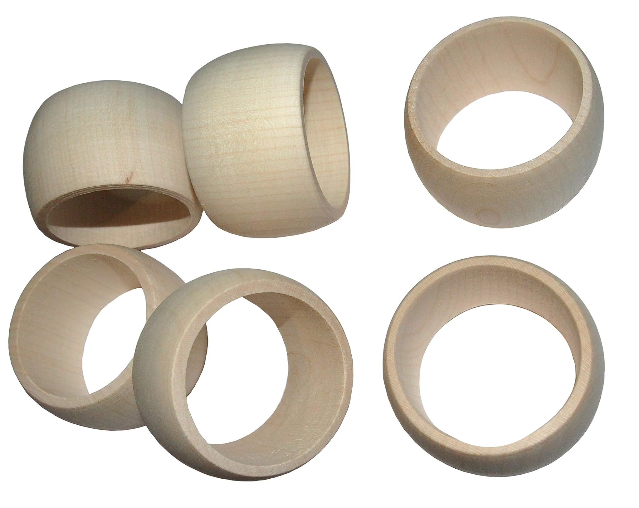 Portatovaglioli in legno, set di 6 pezzi