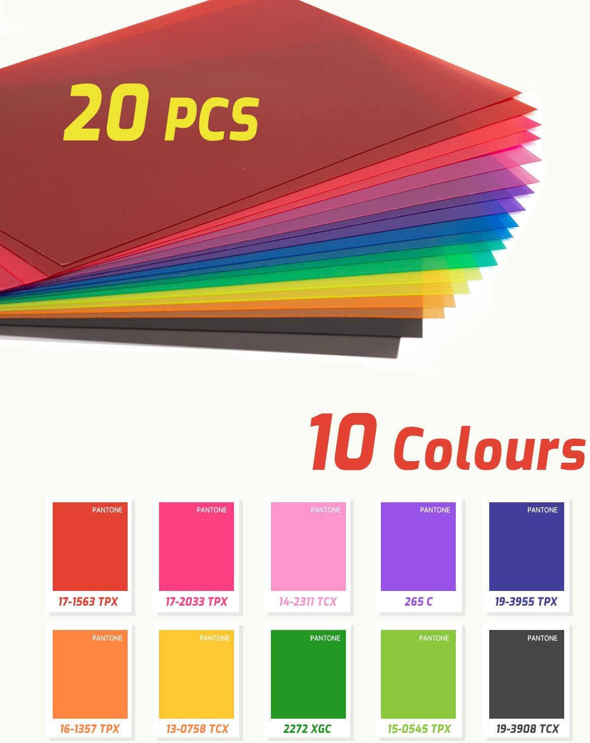 20 Filtri Luce Gel Correzione Colore A4 - immagine 2