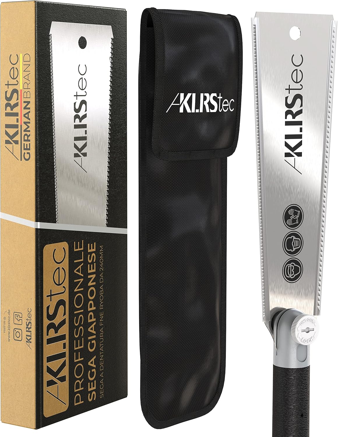 Klrstec® Sega Giapponese Professionale Ryoba 240mm - immagine 1