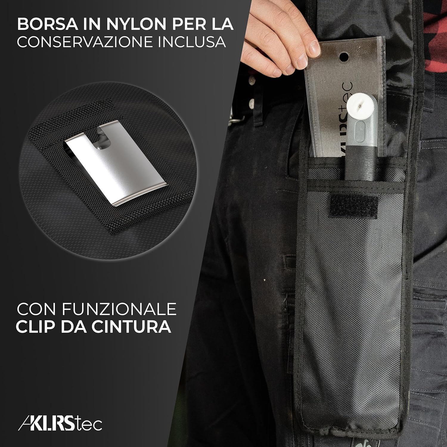 Klrstec® Sega Giapponese Professionale Ryoba 240mm - immagine 6