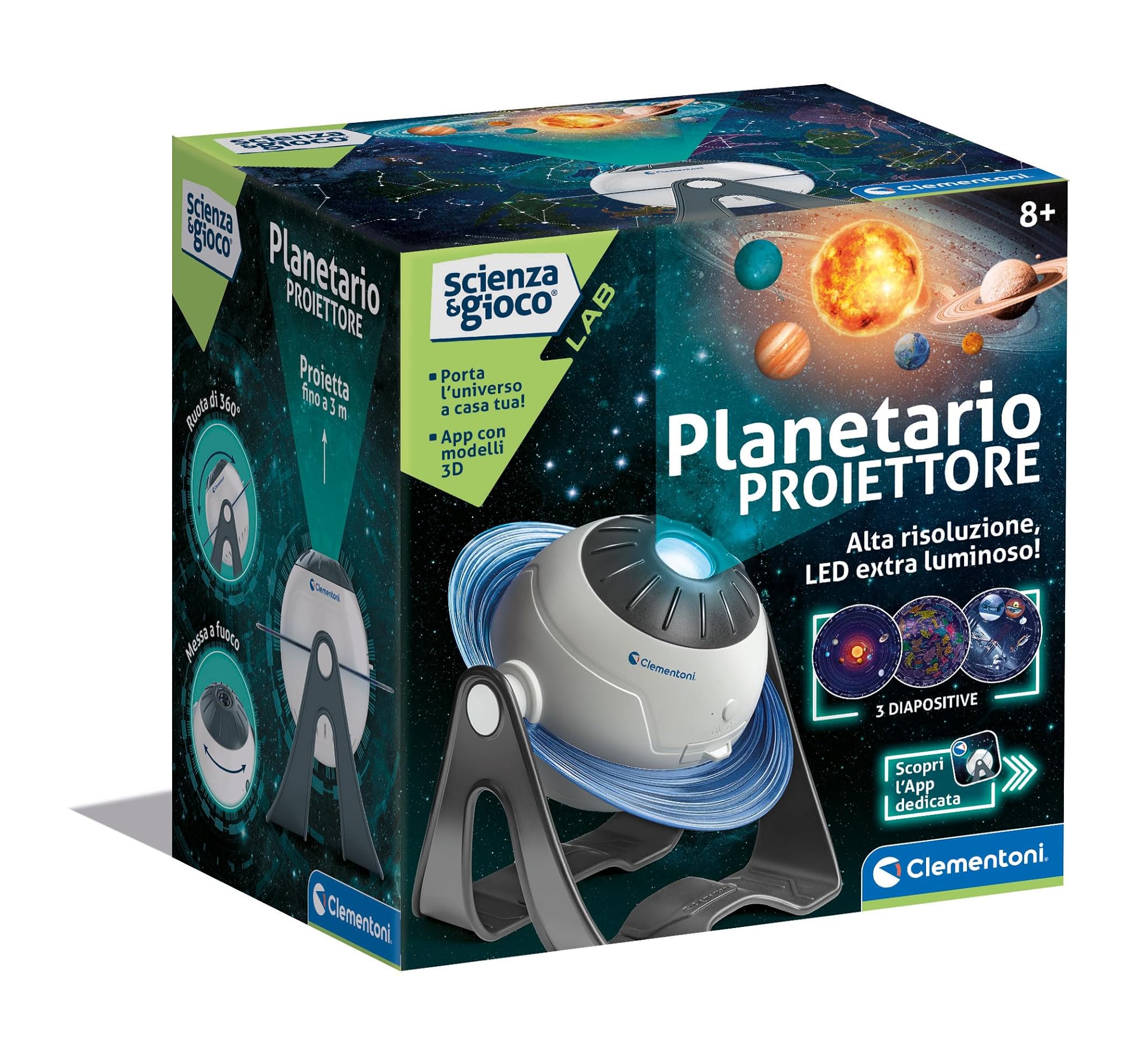 Clementoni Scienza e Gioco Lab - Planetario Proiettore 3D