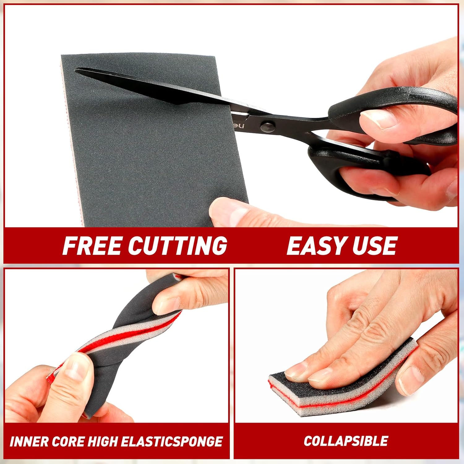 24 Pezzi Spugna Abrasiva Grana 80-3000 - immagine 4