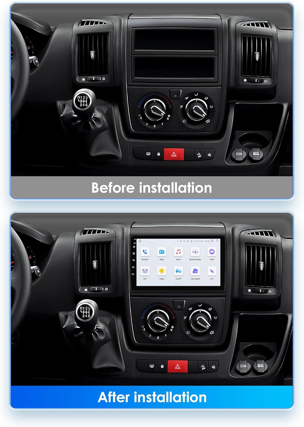 Autoradio Android 13 9 Pollici Touch Screen 8 Core - immagine 2