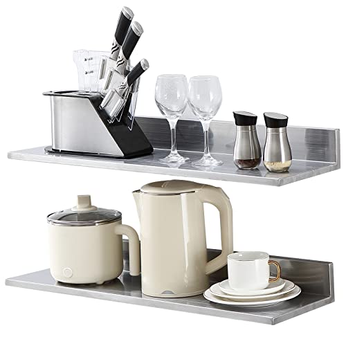 Vevor Mensola da Parete a L in Acciaio Inox (2 Pezzi)