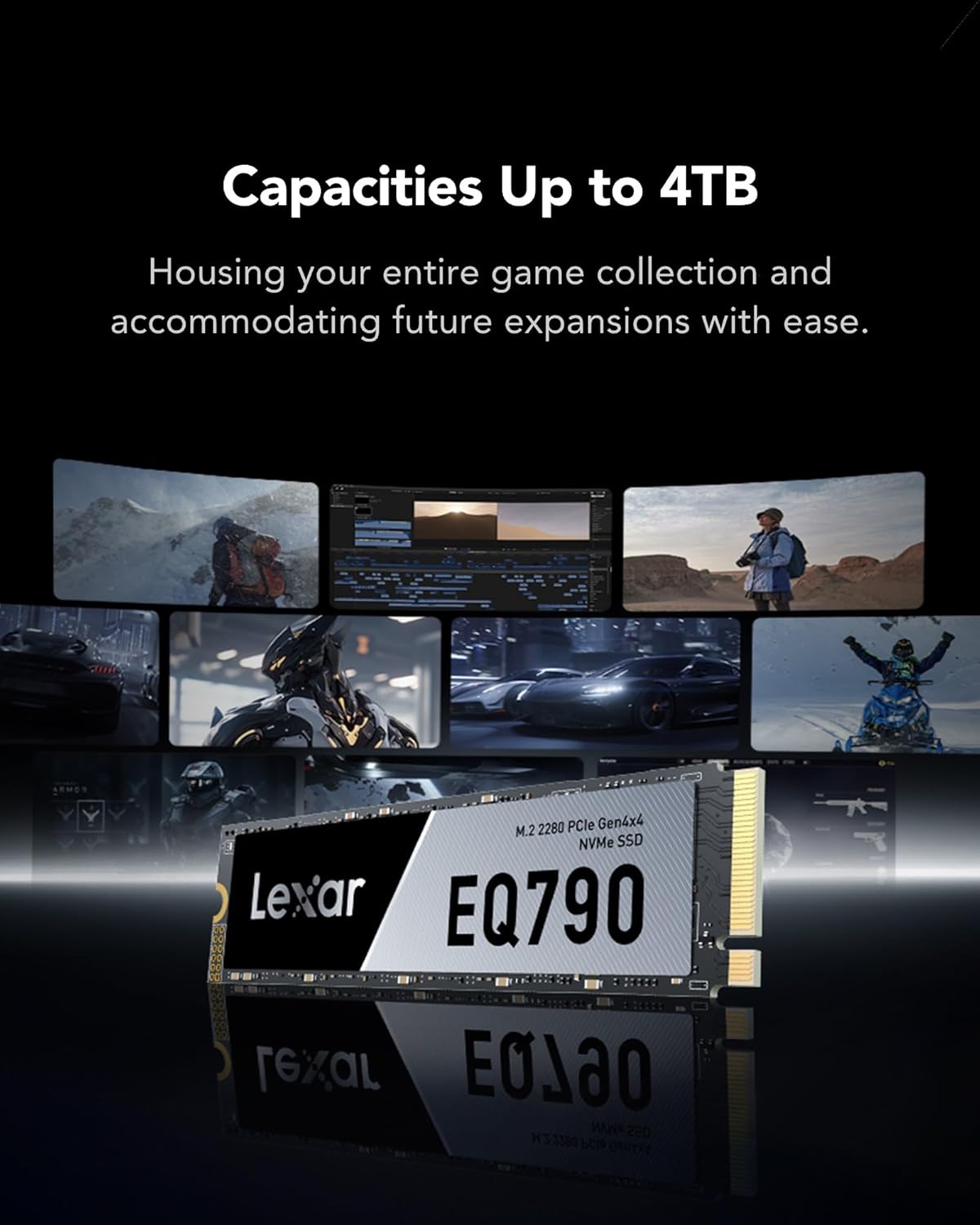 Lexar EQ790 1TB SSD M.2 2280 PCIe Gen4x4 NVMe - immagine 4