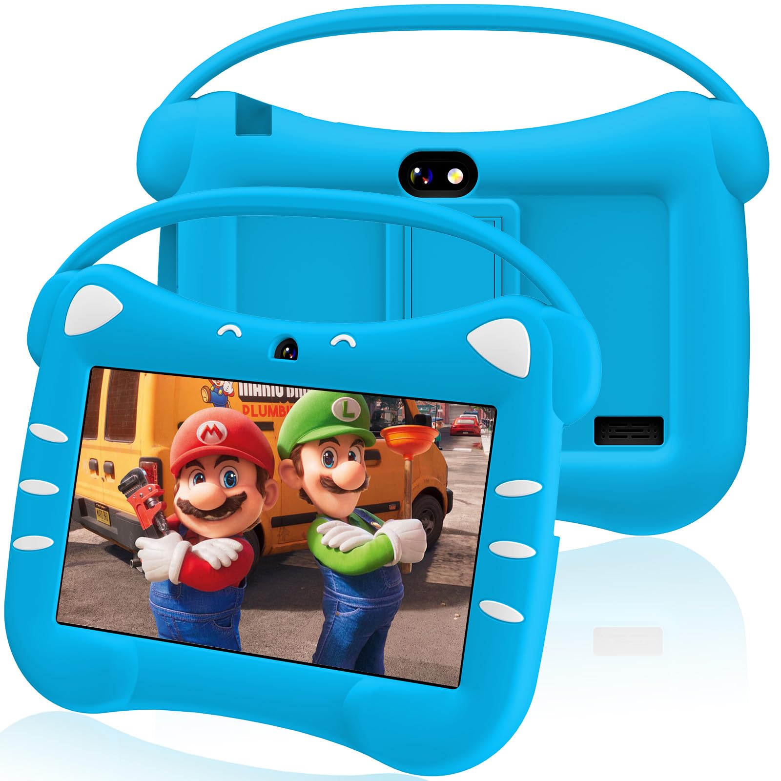 Veswwe Tablet Educativo per Bambini 7" Android, Blu