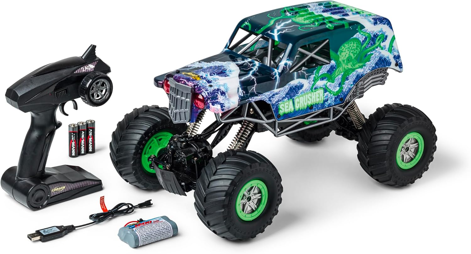 CARSON Sea Crusher 1:10 RTR, Verde - immagine 1
