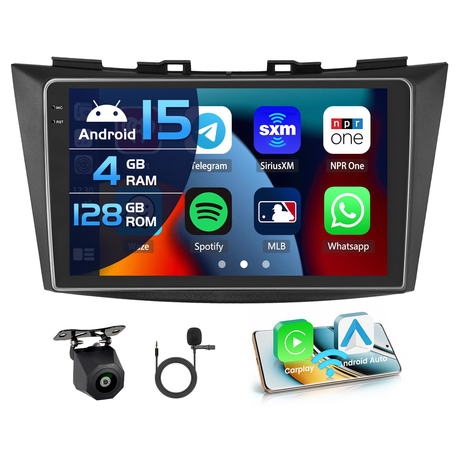 Autoradio Android 15 per Suzuki Ertiga/Swift 2011-2017
