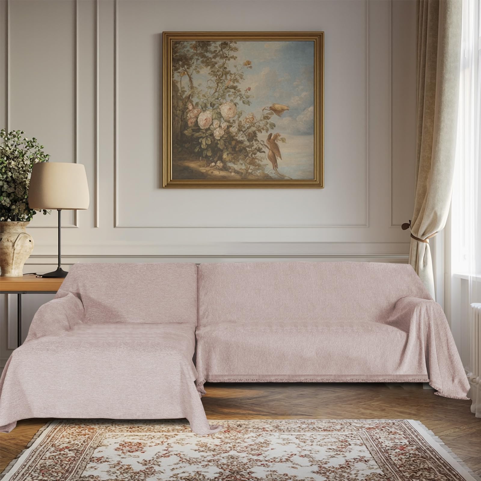 BellaHills Ciniglia Copridivano 3 Posti con Penisola