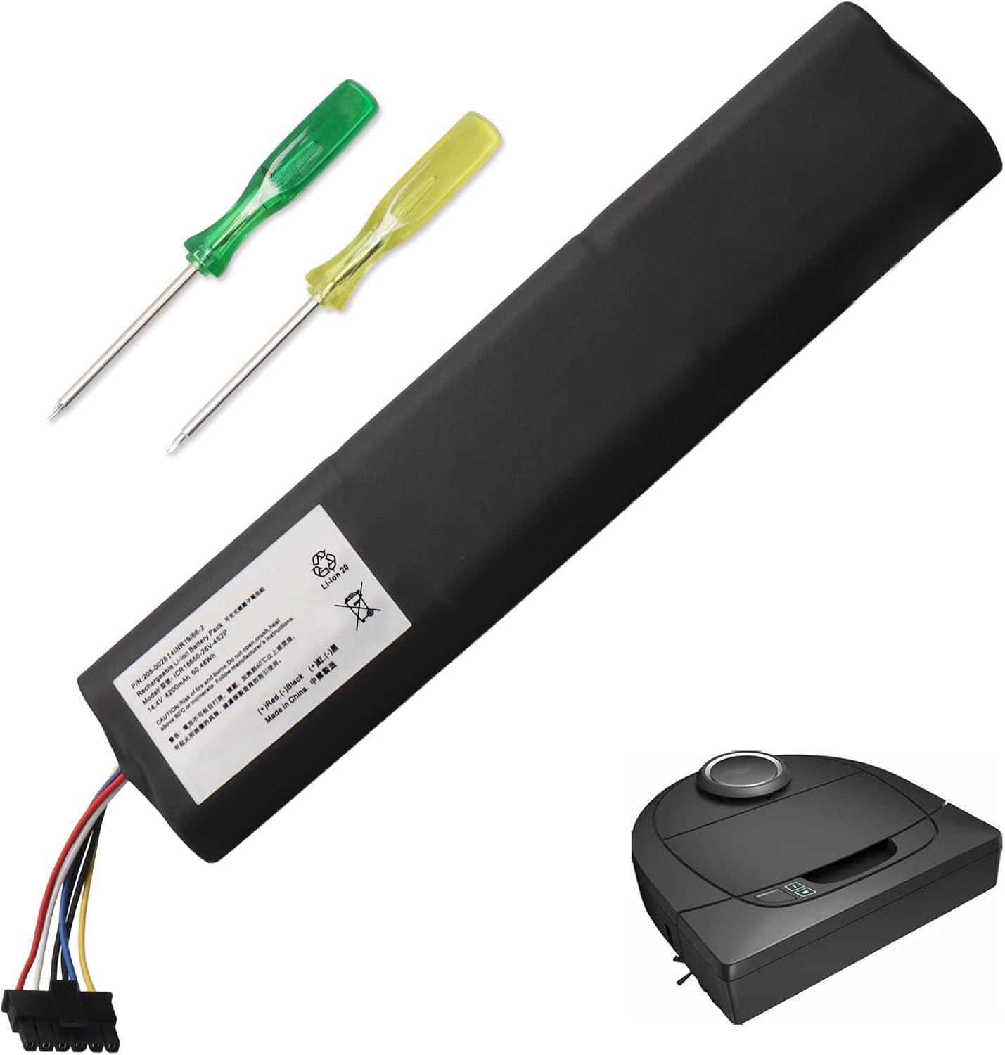 Batteria Sostitutiva 14.4V per Robot Aspirapolvere Neato - immagine 1