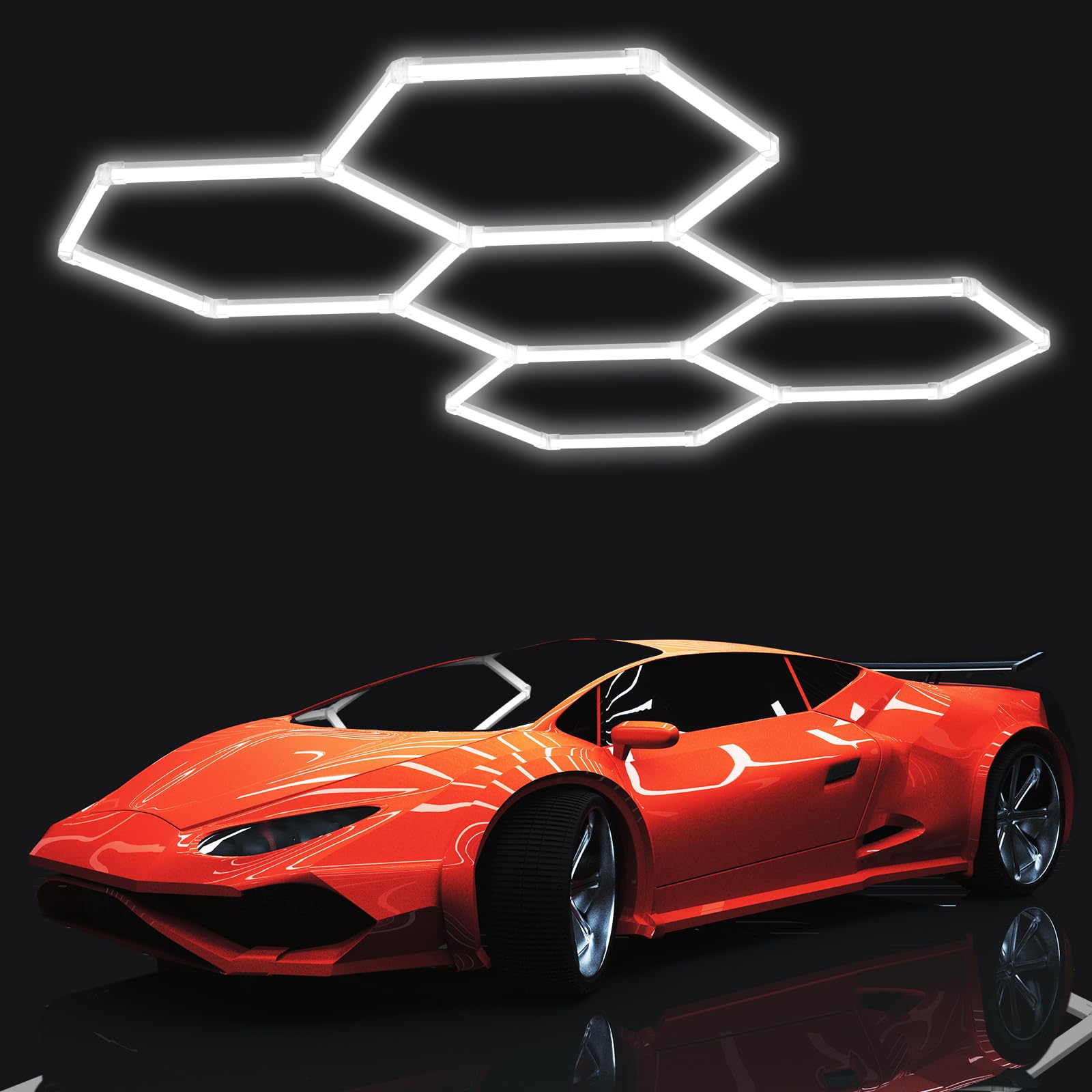 Plafoniera LED Esagonale per Garage 192W 6500K