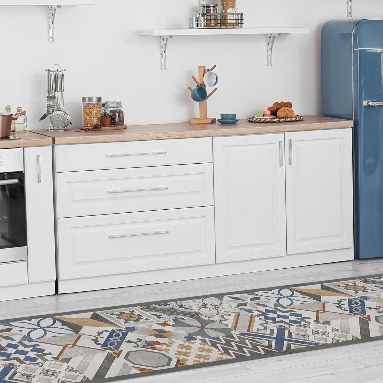 Crearreda Tappeto Cucina in Vinile Antiscivolo e Lavabile - immagine 1