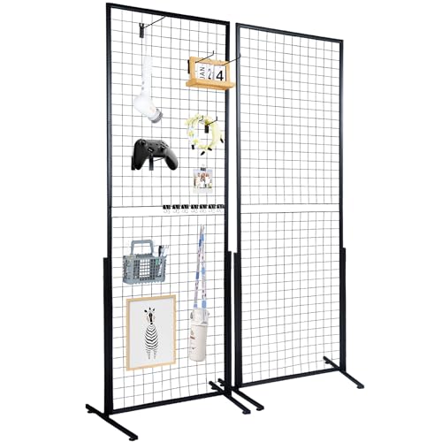 VEVOR Parete con Pannello a Griglia Metallica 2 Pezzi
