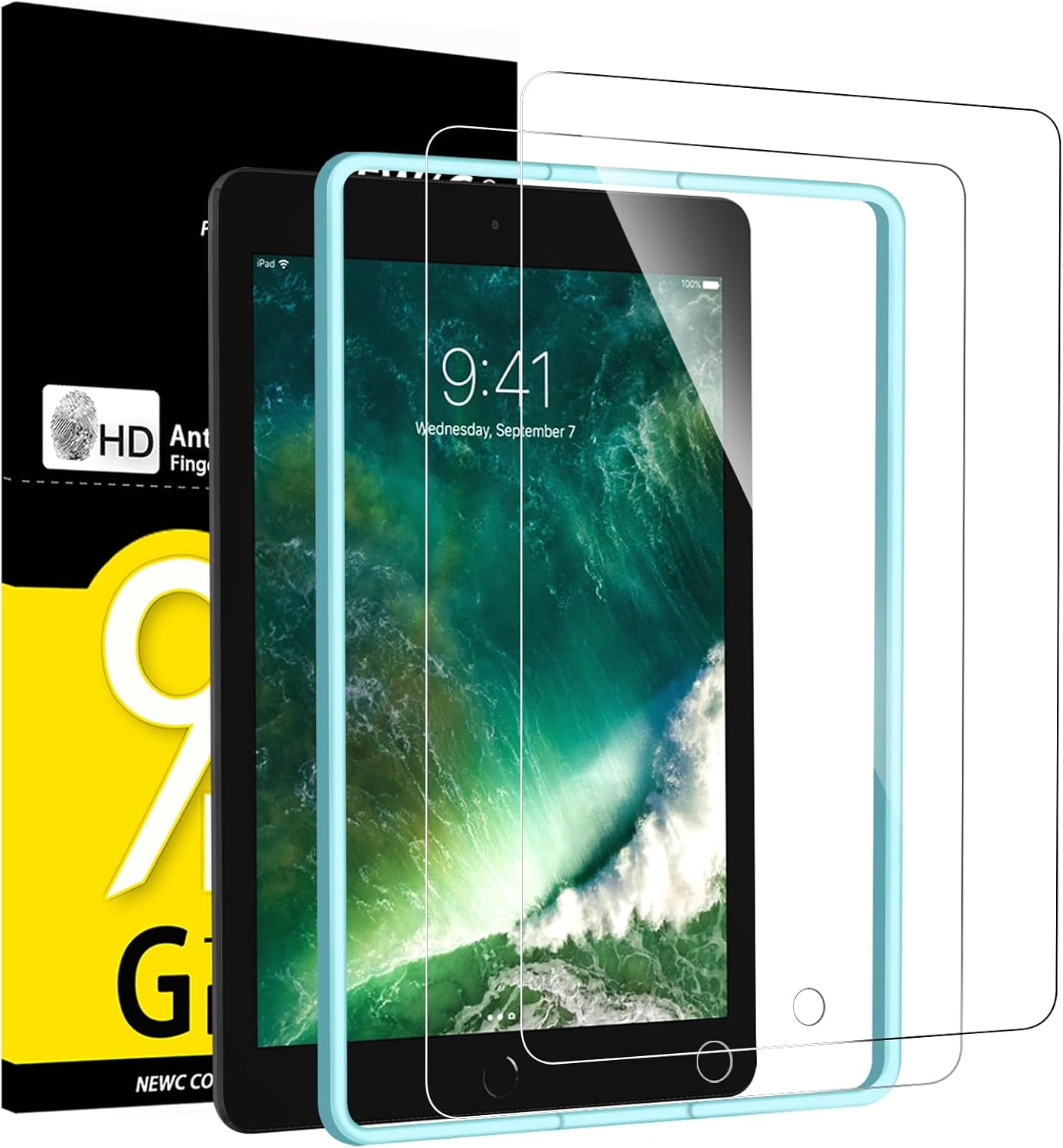 New'c 2 Pezzi - Pellicola Protettiva per iPad 9.7 - immagine 1