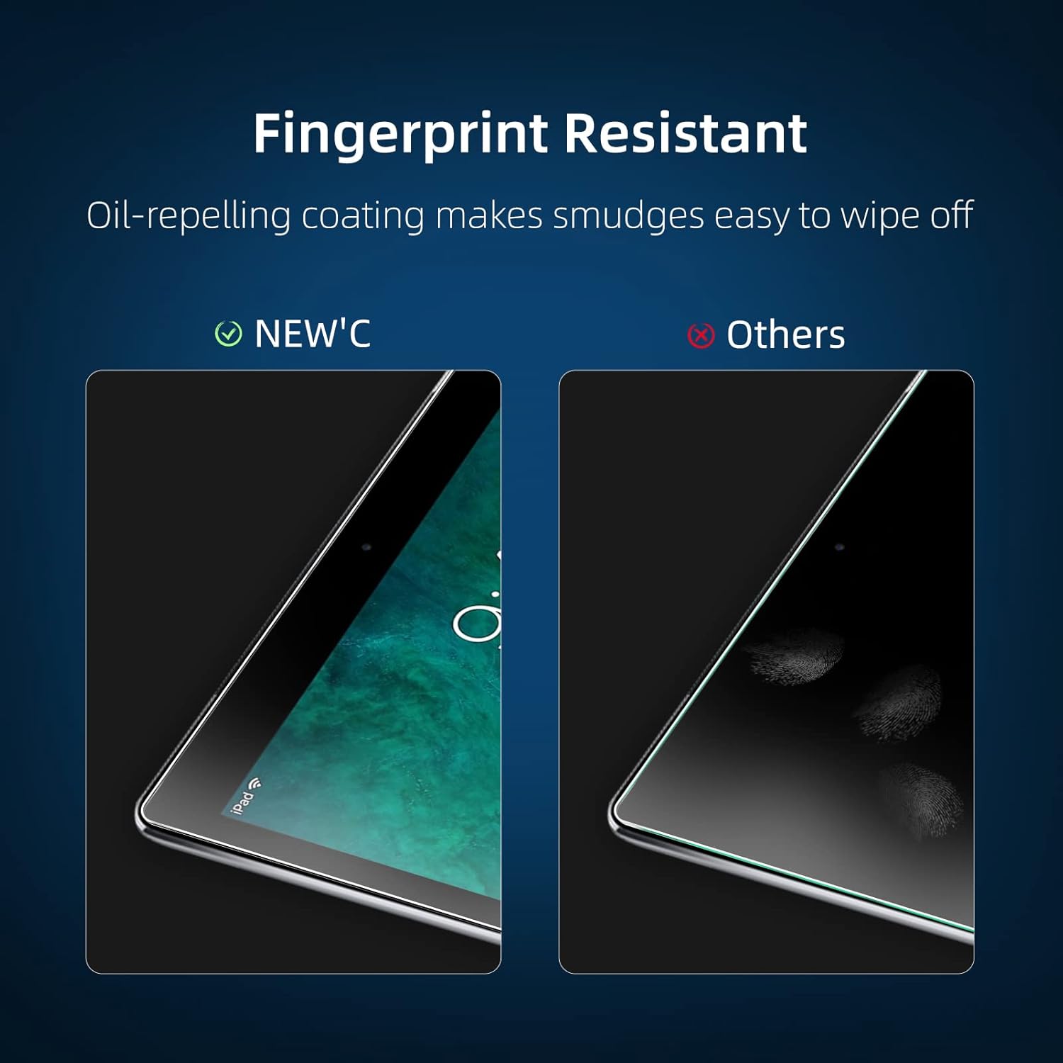 New'c 2 Pezzi - Pellicola Protettiva per iPad 9.7 - immagine 4