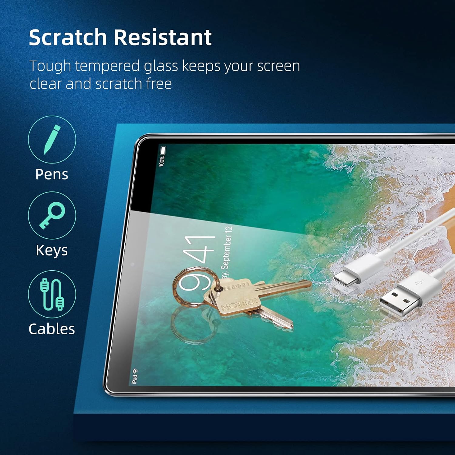 New'c 2 Pezzi - Pellicola Protettiva per iPad 9.7 - immagine 5