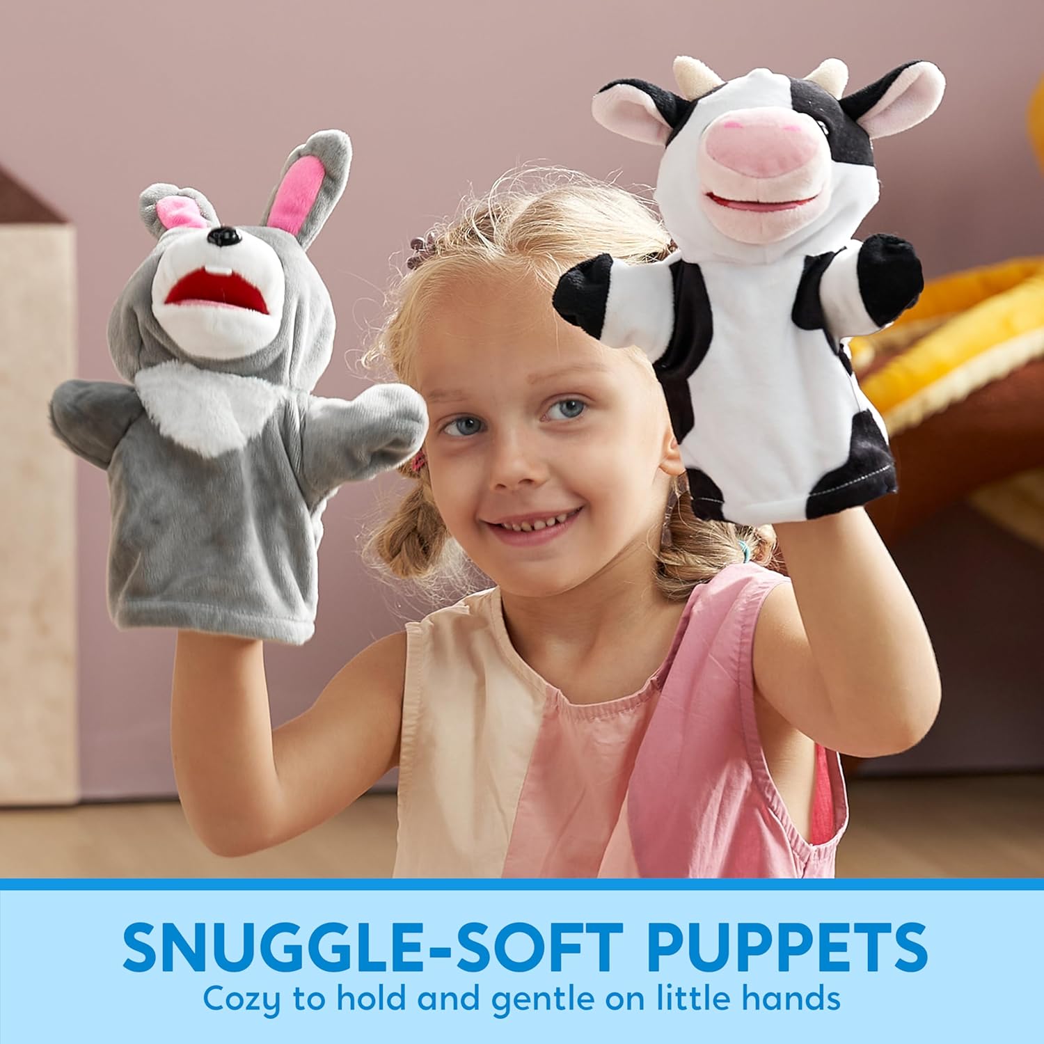 Joyin Zoo Amici Burattini di Animali da Mano (6 Pezzi) - immagine 2