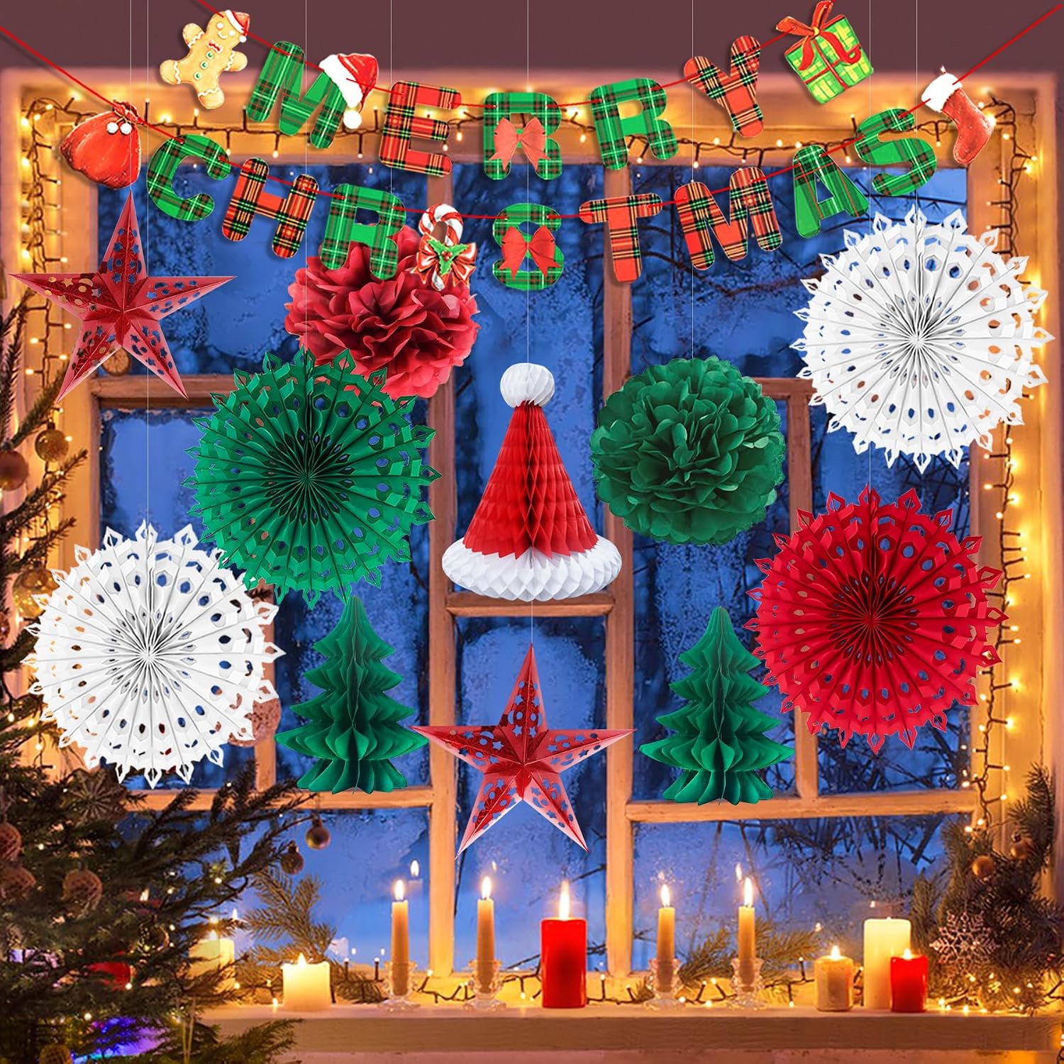 Decorazioni Natalizie per la Casa, Festoni e Addobbi per Albero e ...