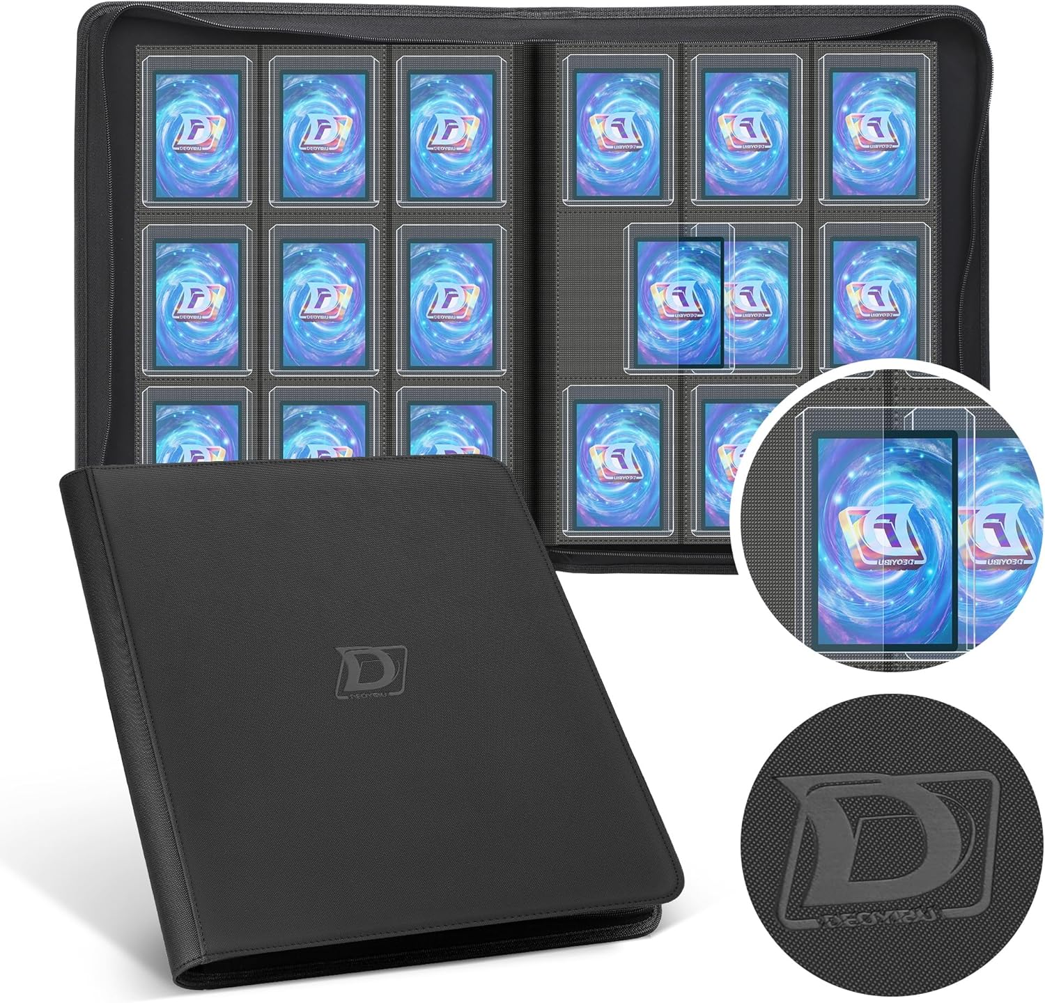 Deoyibu Toploader - Rilegatura per 288 Carte 3"x4"