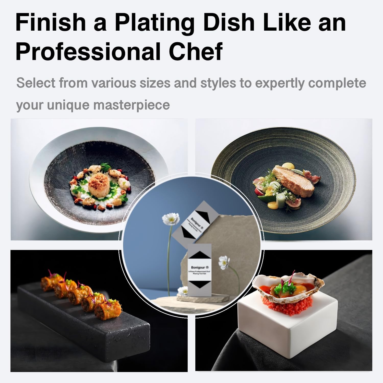 Strumenti di Placcatura da Chef - Set Professionale - immagine 3