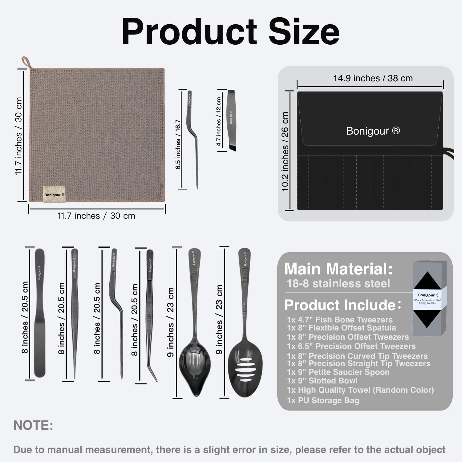 Strumenti di Placcatura da Chef - Set Professionale - immagine 6