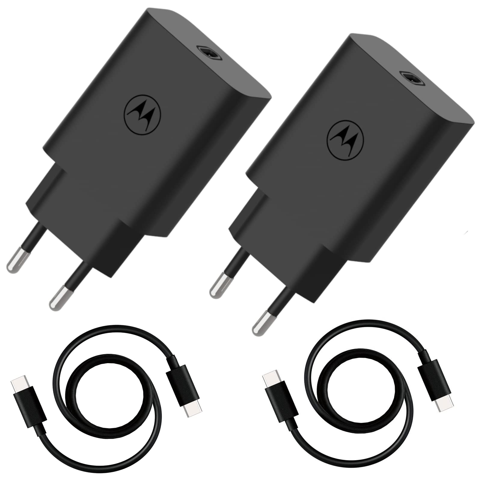 Motorola Chargers - Caricatore da Muro 30W con Cavo USB-C 1M