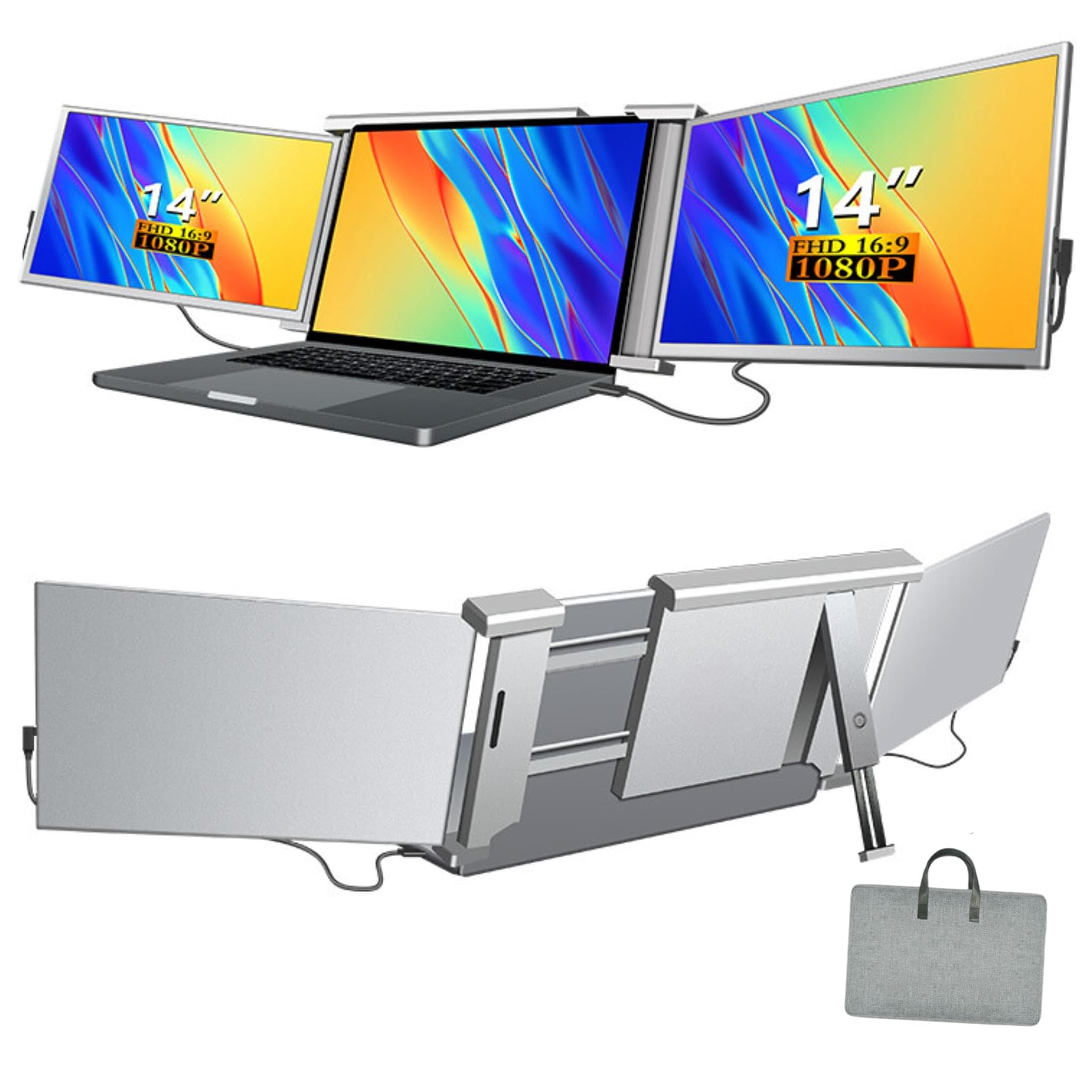 FullHD IPS 14" Doppio Monitor per Portatile