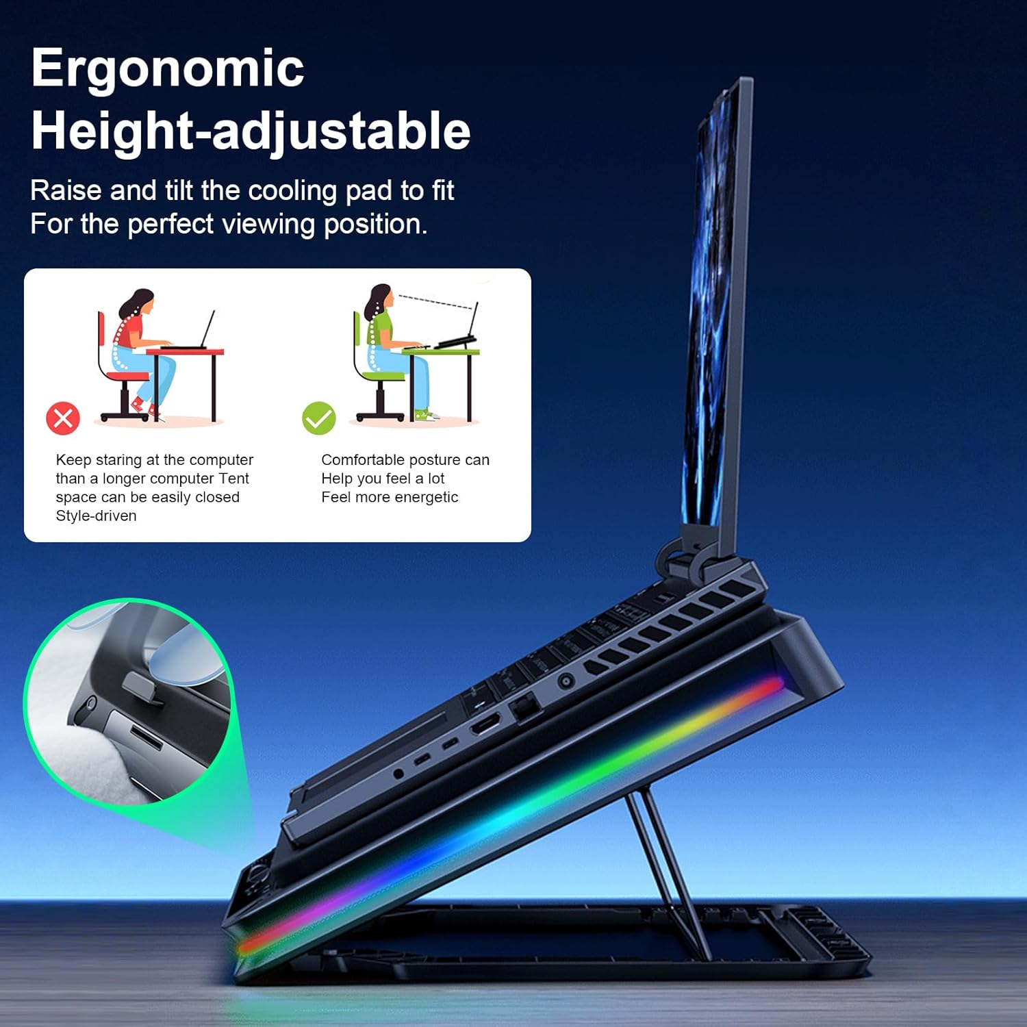 Raffreddatore per Laptop 13-19 Pollici - immagine 3