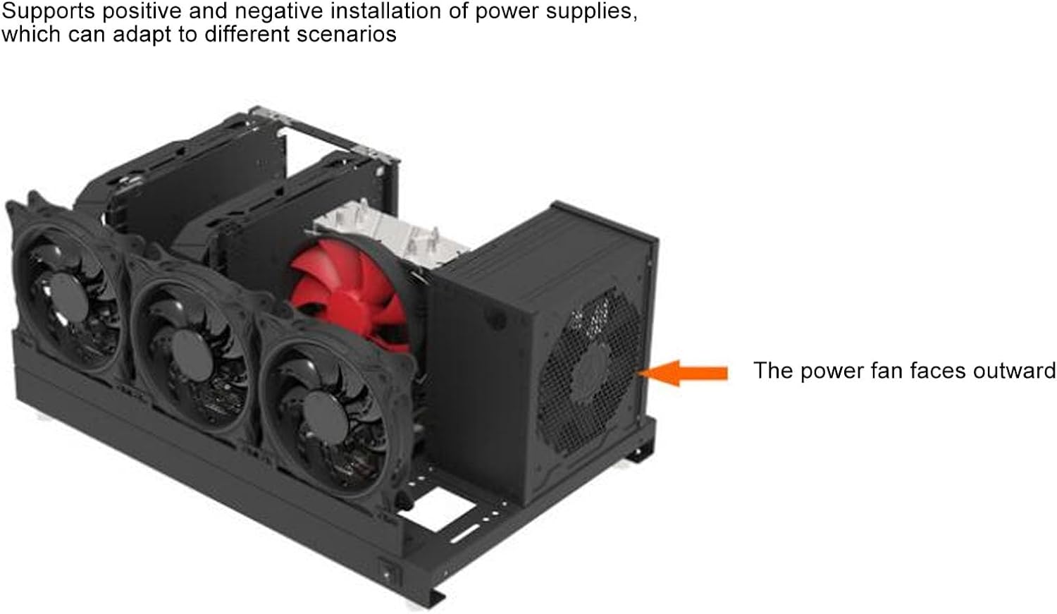 Rack per Case Computer da Gioco Fai-da-Te ATX - immagine 7