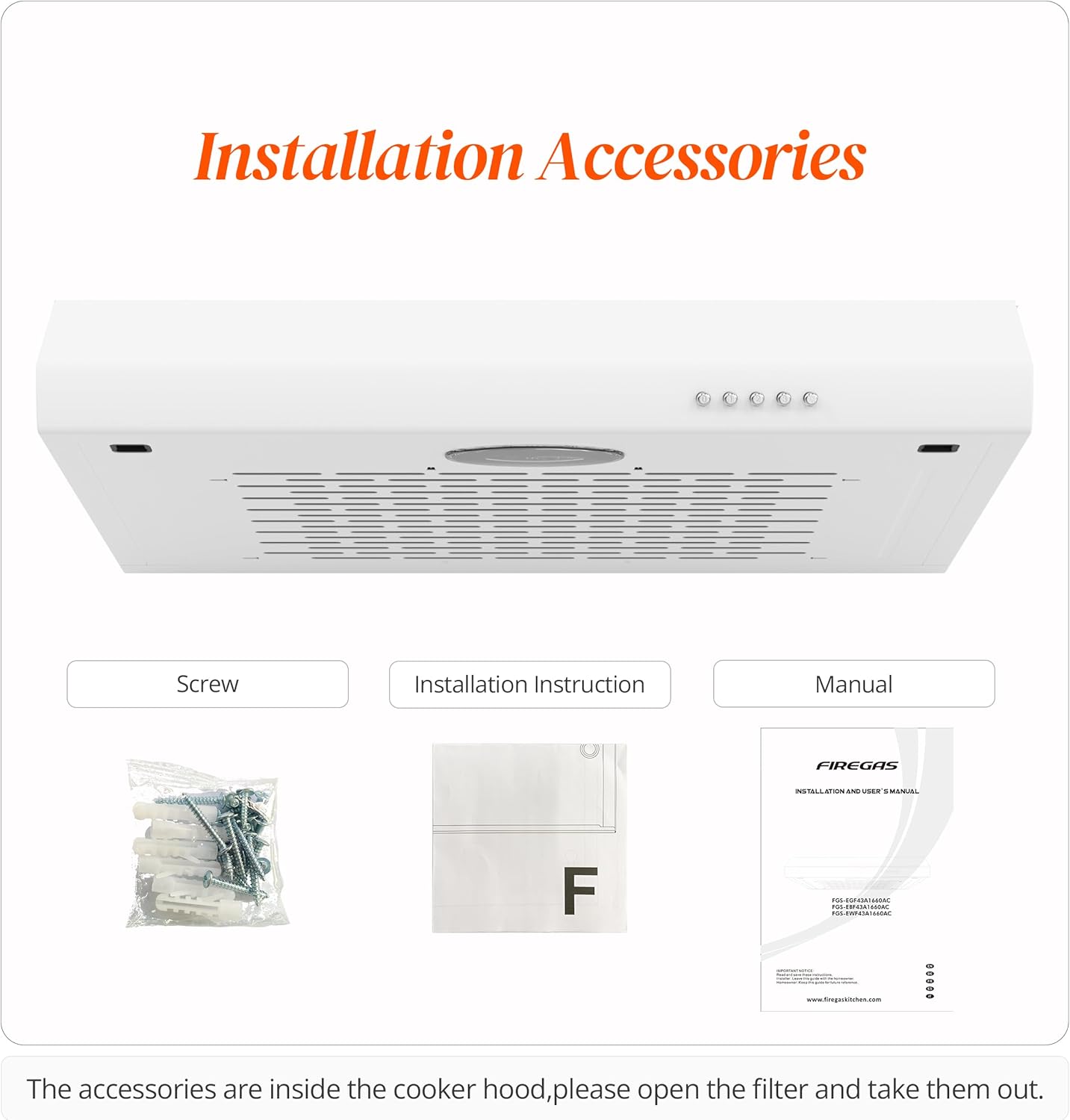 Firegas Cappa Aspirante 60 cm Bianca - immagine 9