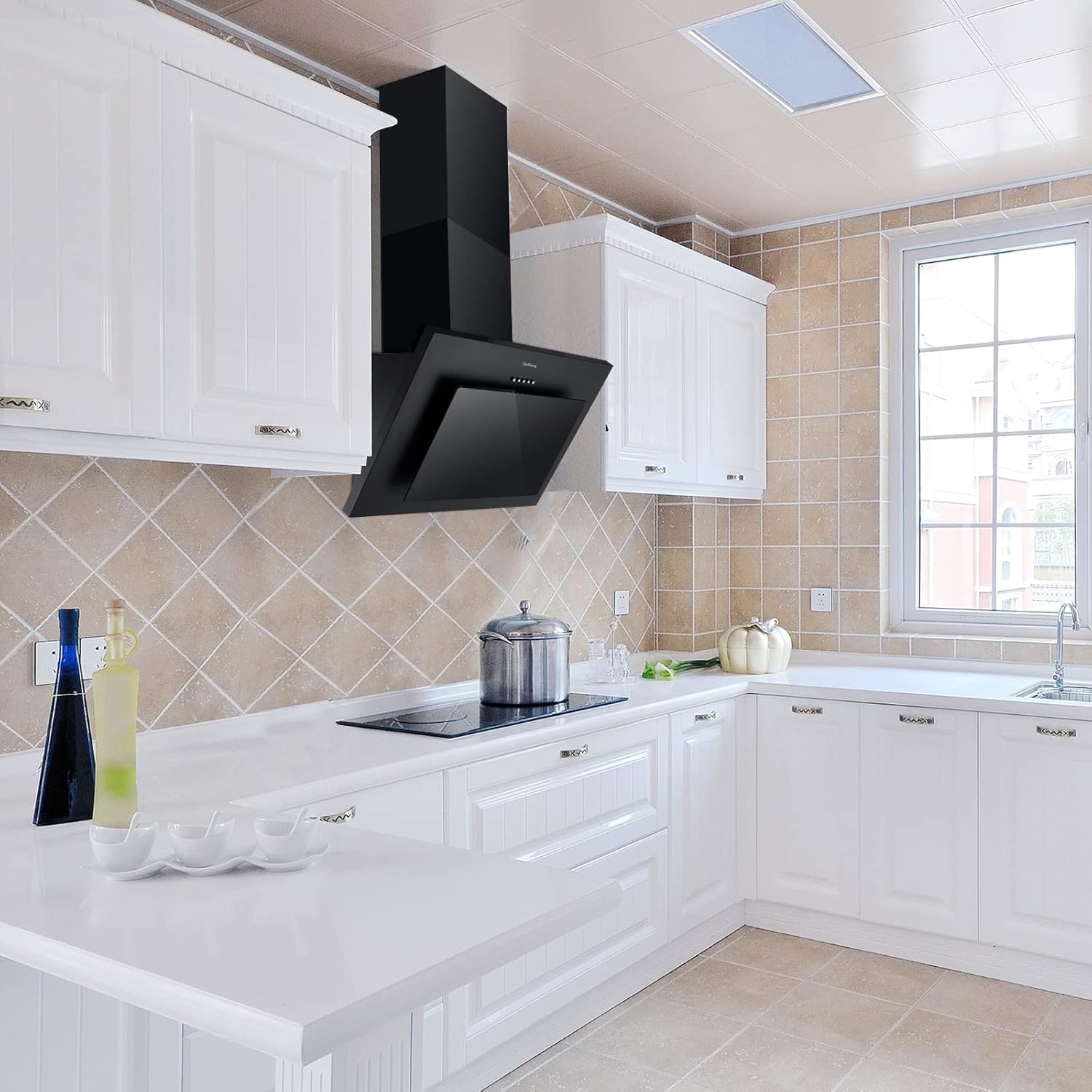 Topstrong Cappa Aspirante Inclinata 60cm, Classe A++ - immagine 10