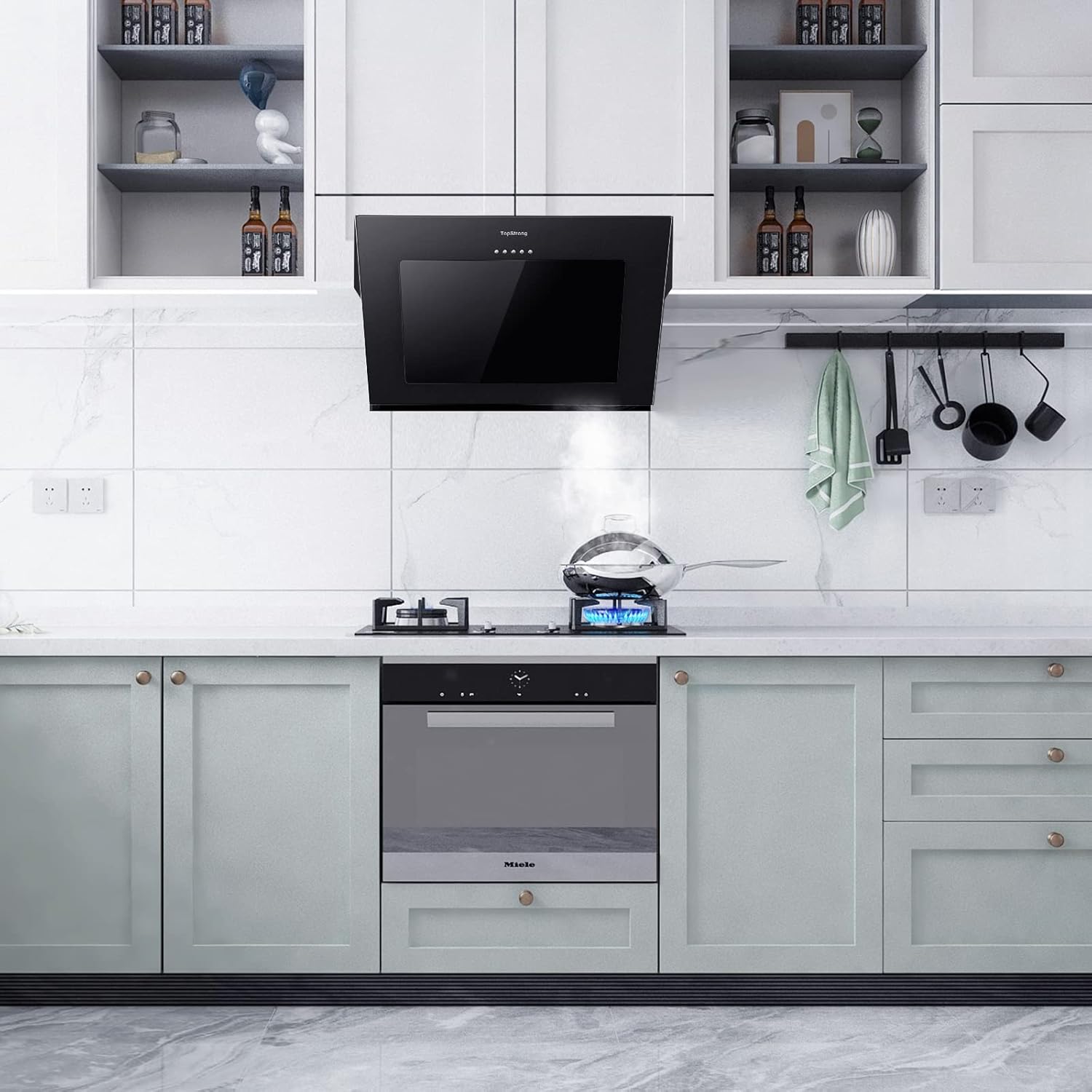 Topstrong Cappa Aspirante Inclinata 60cm, Classe A++ - immagine 11