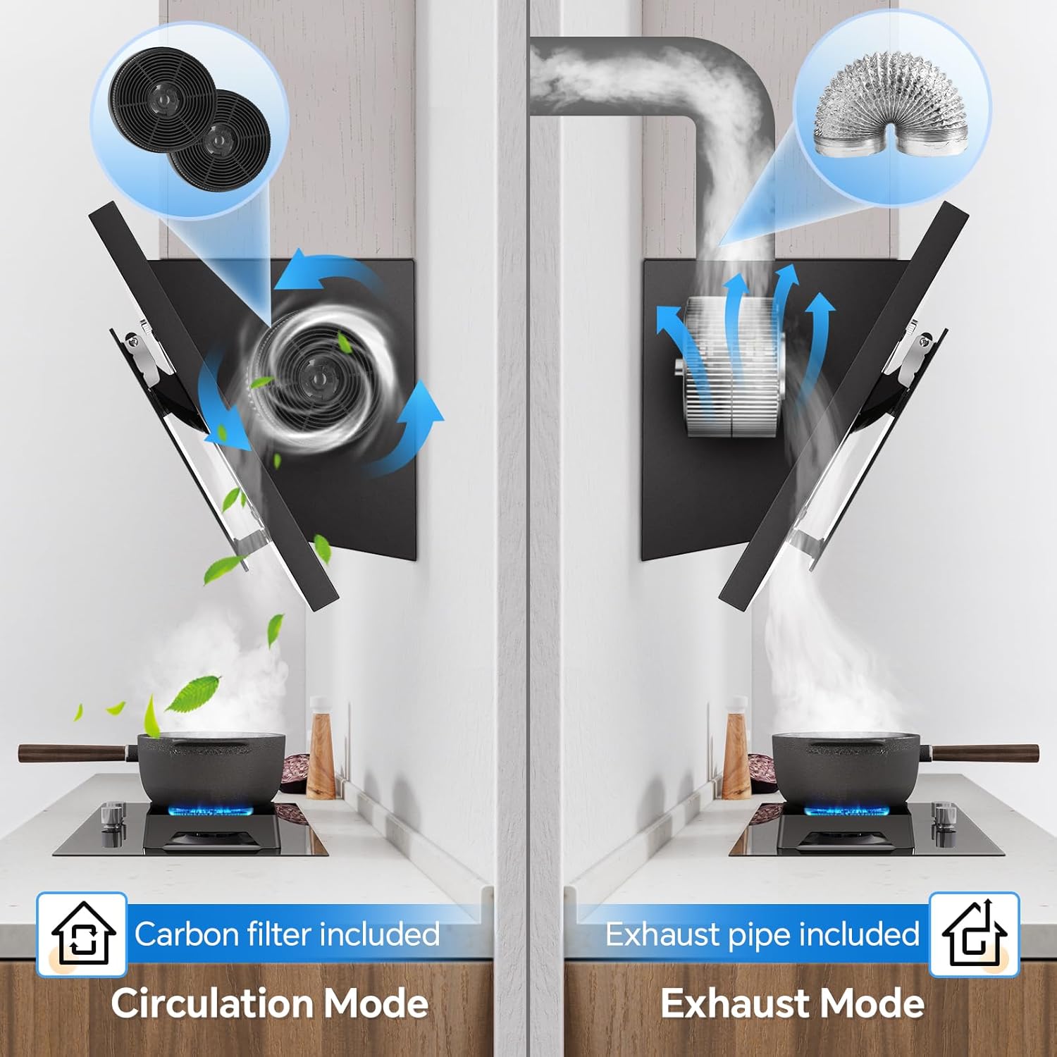 Topstrong Cappa Aspirante Inclinata 60cm, Classe A++ - immagine 7