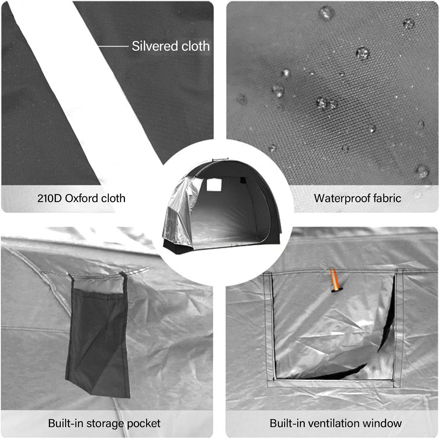 Tenda per Deposito Biciclette Portatile - immagine 4