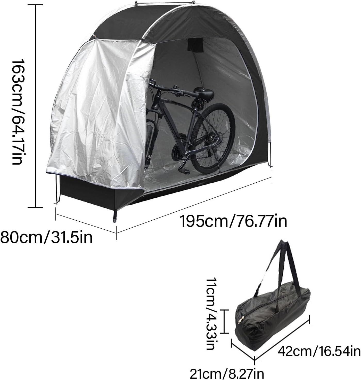 Tenda per Deposito Biciclette Portatile - immagine 5
