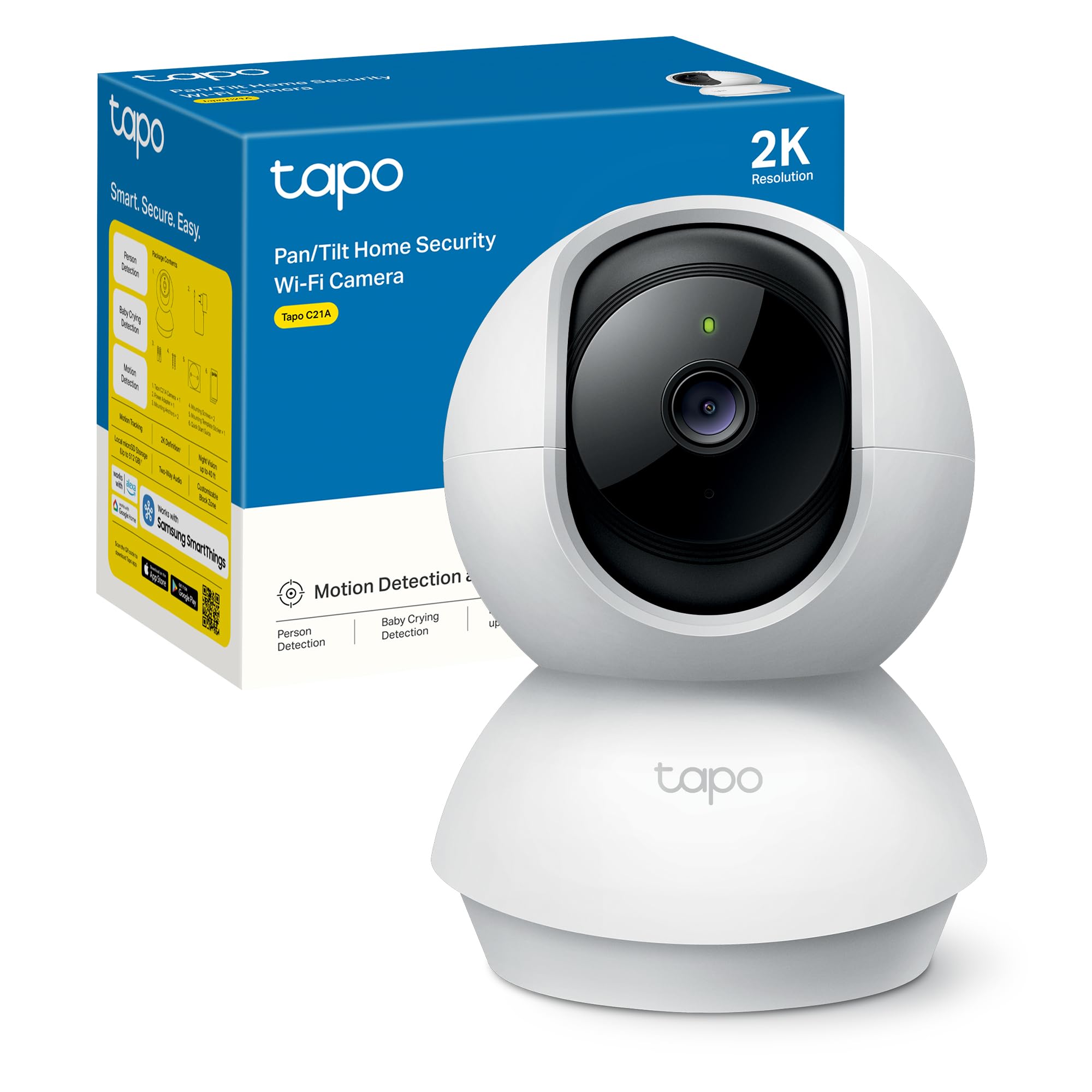 Tapo Telecamera Wi-Fi Interno 2K 3MP