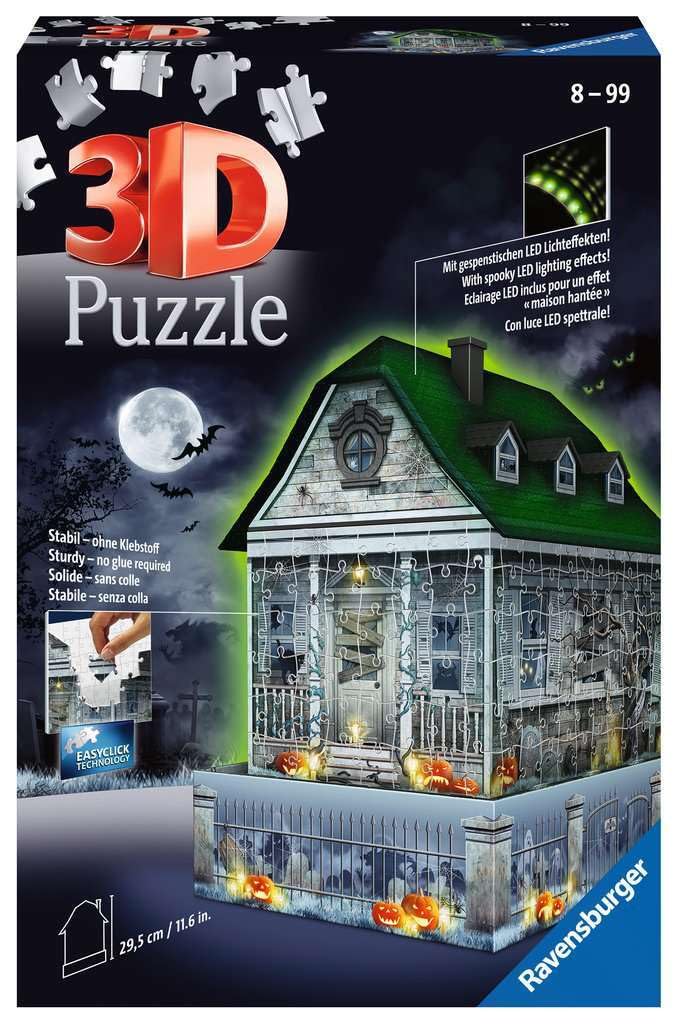 Ravensburger - 3D Puzzle Casa degli Spiriti Night Edition