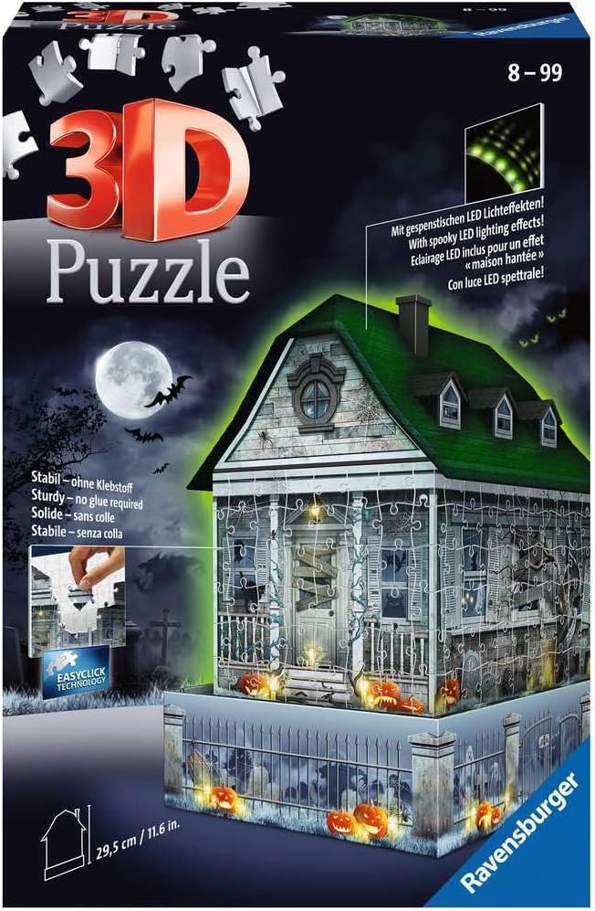 Ravensburger - 3D Puzzle Casa degli Spiriti Night Edition - immagine 1