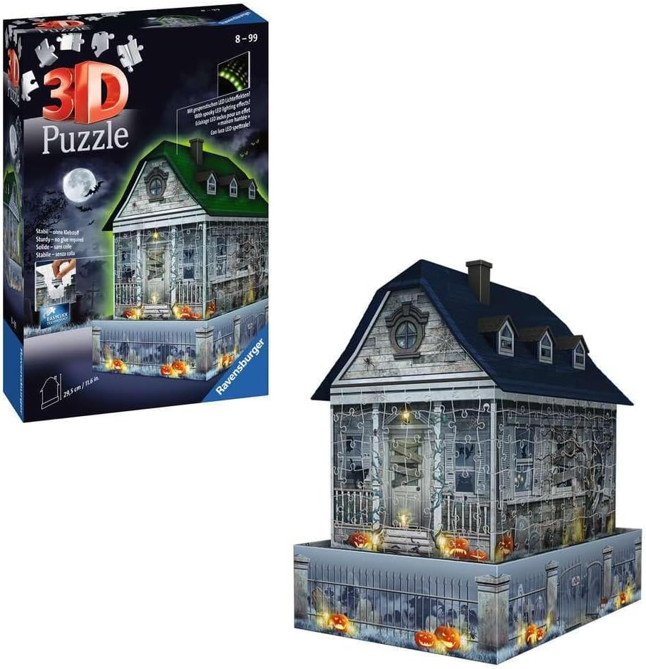 Ravensburger - 3D Puzzle Casa degli Spiriti Night Edition - immagine 3