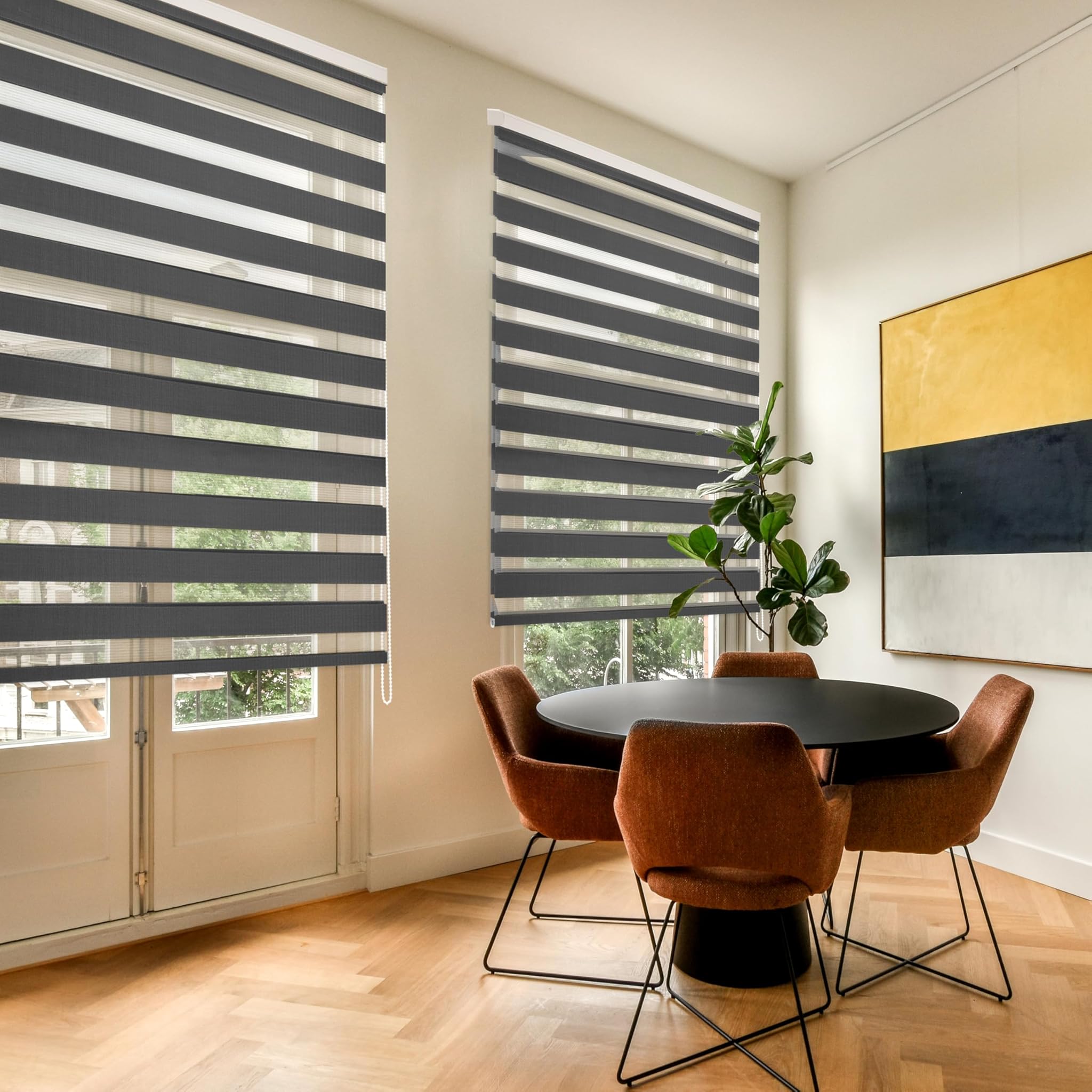 Blindecor Lira Tenda a Rullo Giorno e Notte 120x250cm, Argento