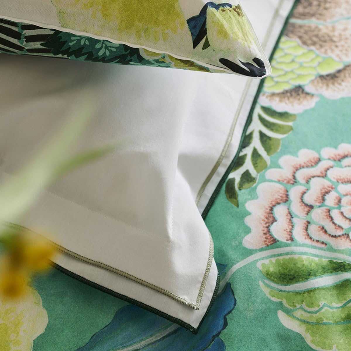 Copripiumino, Rosa Damasco Giada, 200 x 200 cm, Designers Guild - immagine 3