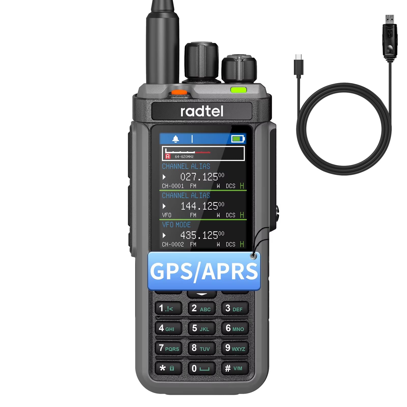Radtel RT-880G GPS APRS Radioamatore 10W Walkie Talkie