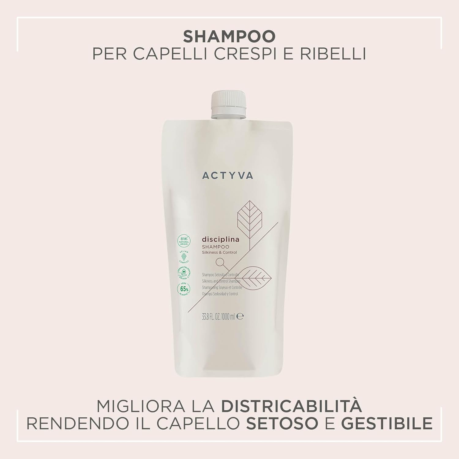 Actyva Disciplina Shampoo 1000 ml - immagine 3