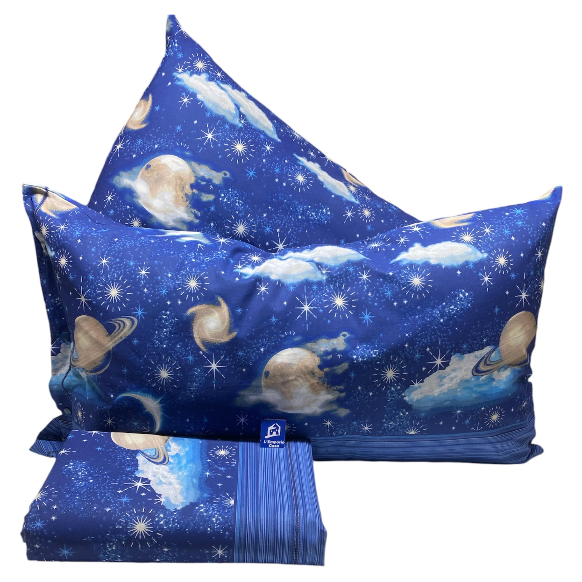 L'emporio Casa Set Lenzuola Completo 100% Cotone Italiano