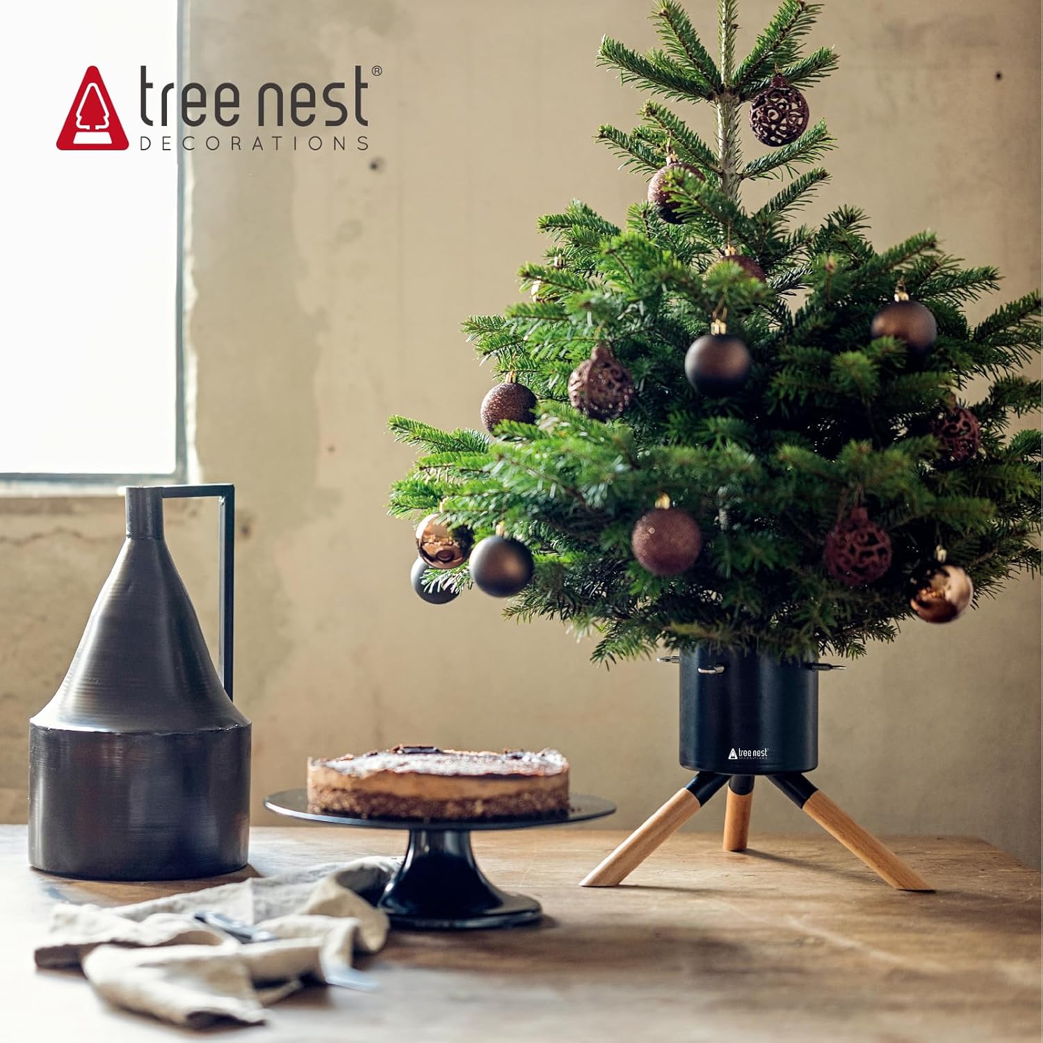 Tree Nest Base Albero di Natale Cosmopolitan, Nero - immagine 6